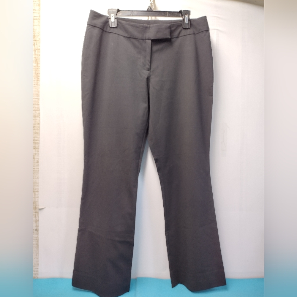 AXCESS Stretch Women's Fit  Black Striped Dress Pants Boot Cut Size 10